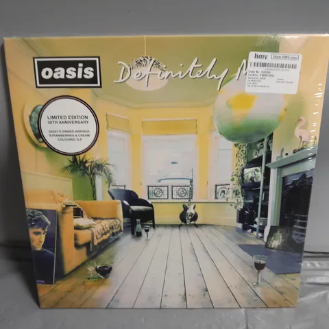 SEALED OASIS DEFINITELY MAYBE LIMITED EDITION 30TH ANNIVERSARY VINYL