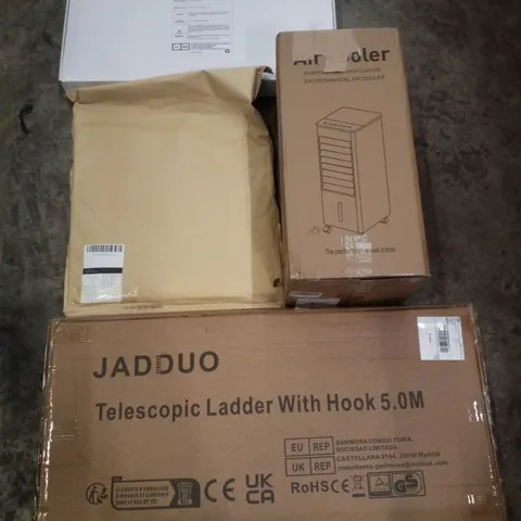 PALLET CONTAINING ASSORTED PRODUCTS INCLUDING TELESCOPIC LADDER WITH HOOK 5.0M, AIR COOLER, CAR MATS & SHOWER MIXER SYSTEM 