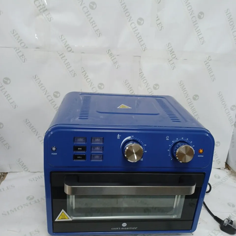 BOXED COOK'S ESSENTIAL 21-LITRE AIRFRYER OVEN IN BLUE 