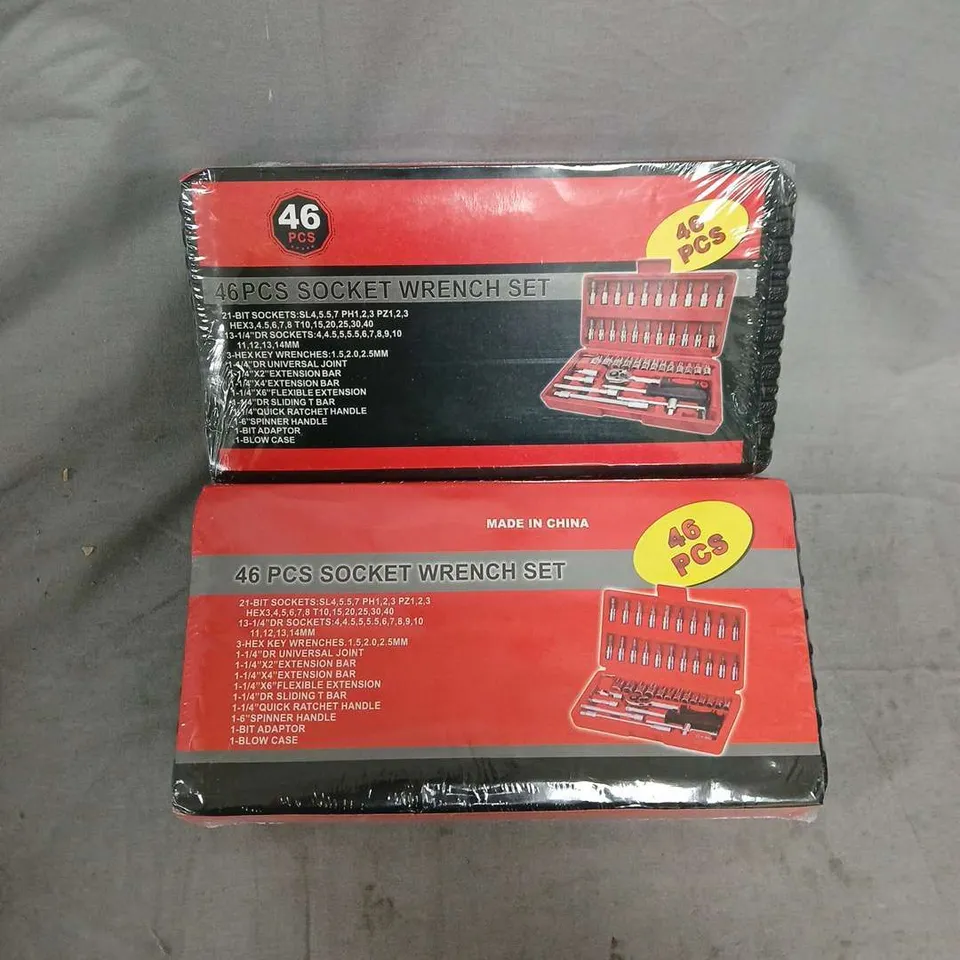 9X 46-PIECE SOCKET WRENCH SETS