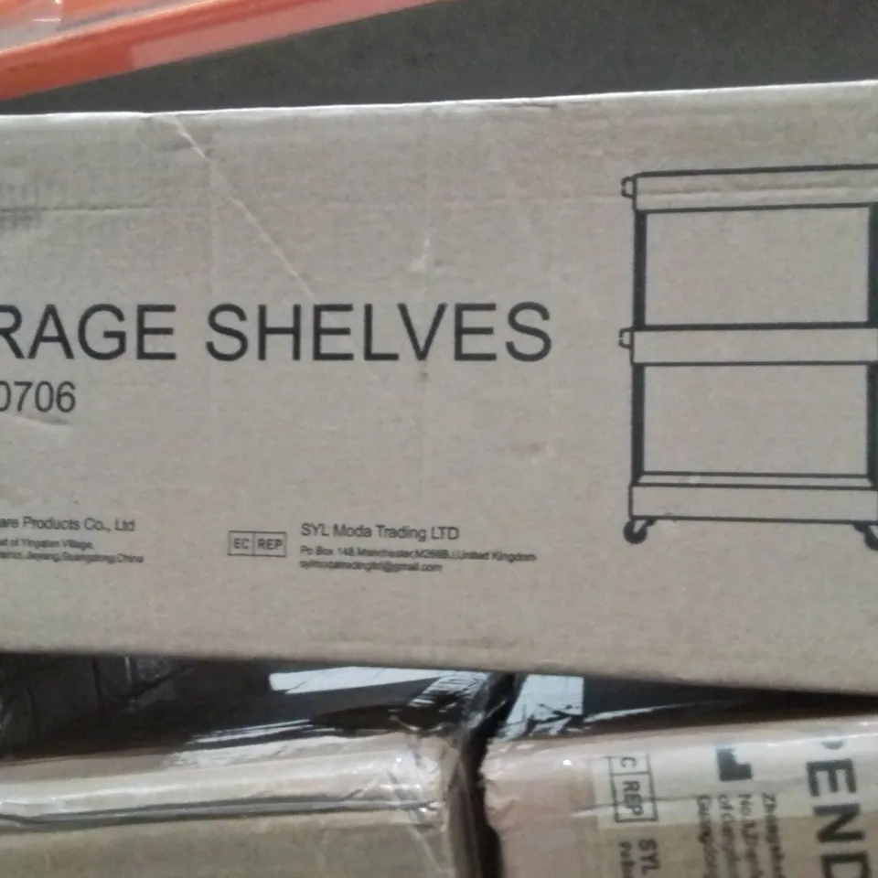 BOXED STORAGE SHELVES 