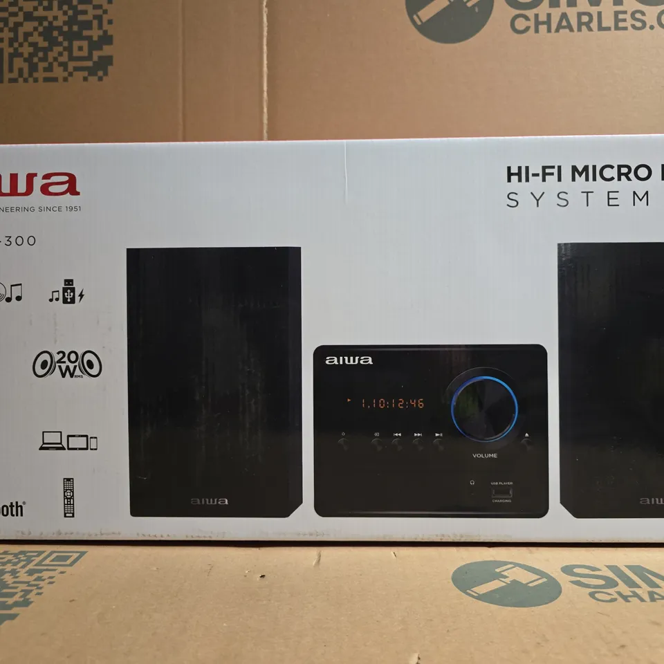 BOXED AIWA HI-FI MICRO MUSIC SYSTEM MSBTU-300