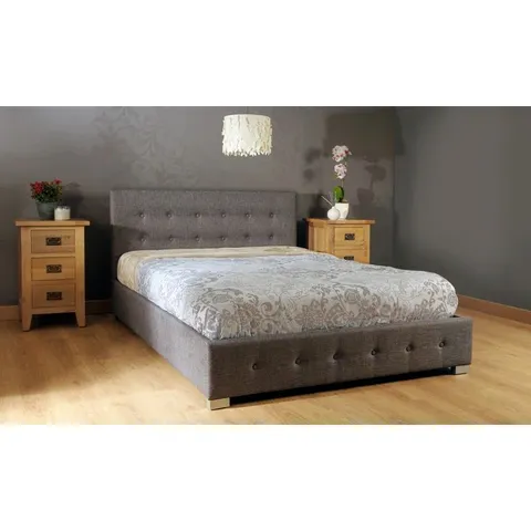 BOXED DELVIN UPHOLSTERED OTTOMON BED (2 BOXES)