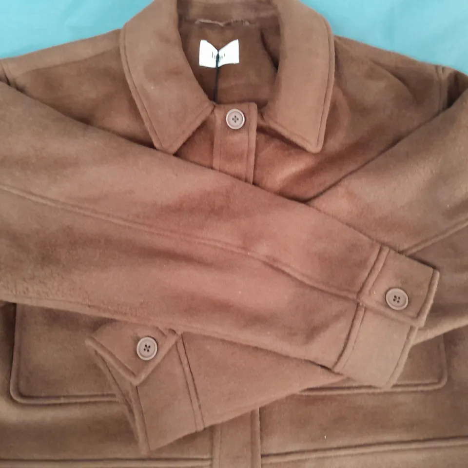 HUSH TAYLAH CROPPED WOOL JACKET IN GINGER SIZE 12