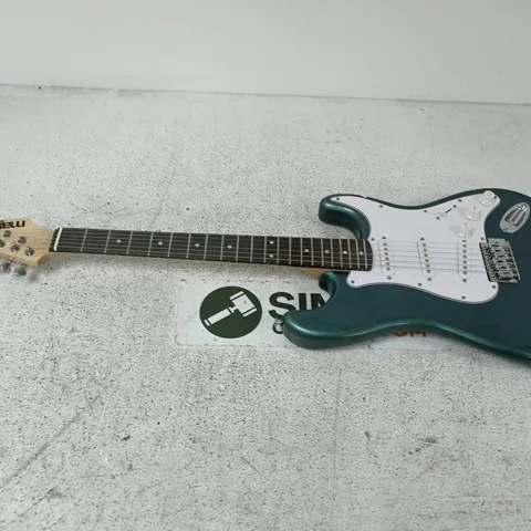 MAX MUSIC ELECTRIC GUITAR β STRAT-STYLE, TEAL METALLIC BODY