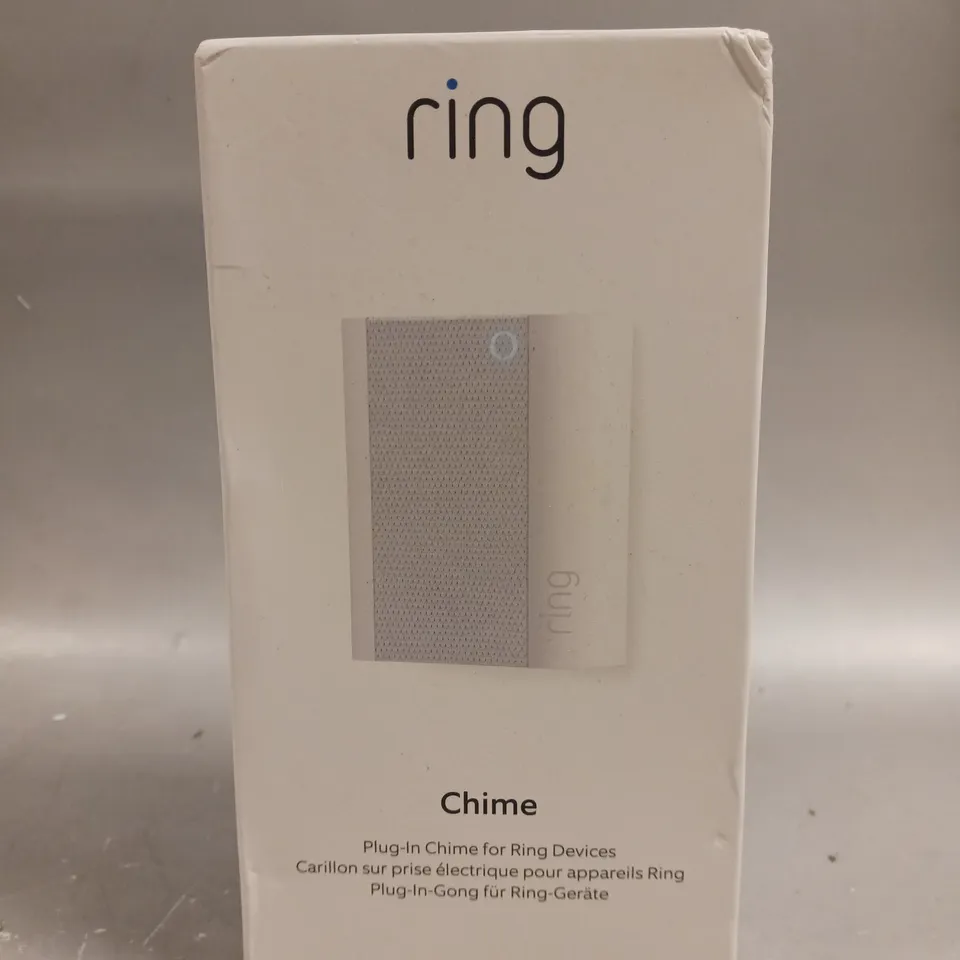 BOXED SEALED RING PLUG IN CHIME FOR RING DEVICES 