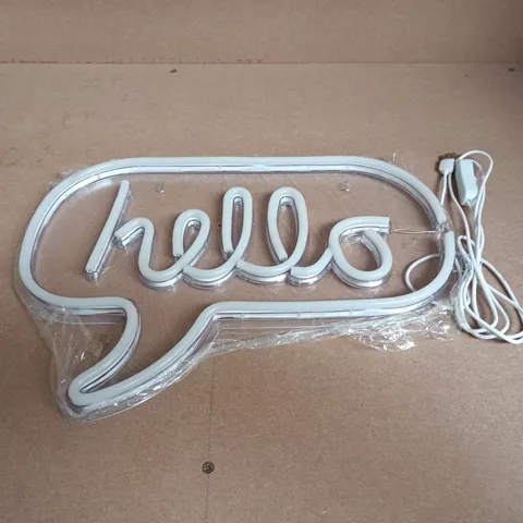 HELLO NEON SIGN