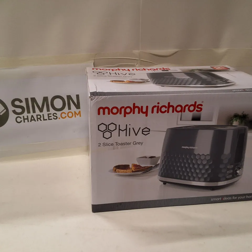 MORPHY RICHARDS HIVE 2-SLICE TOASTER – GREY