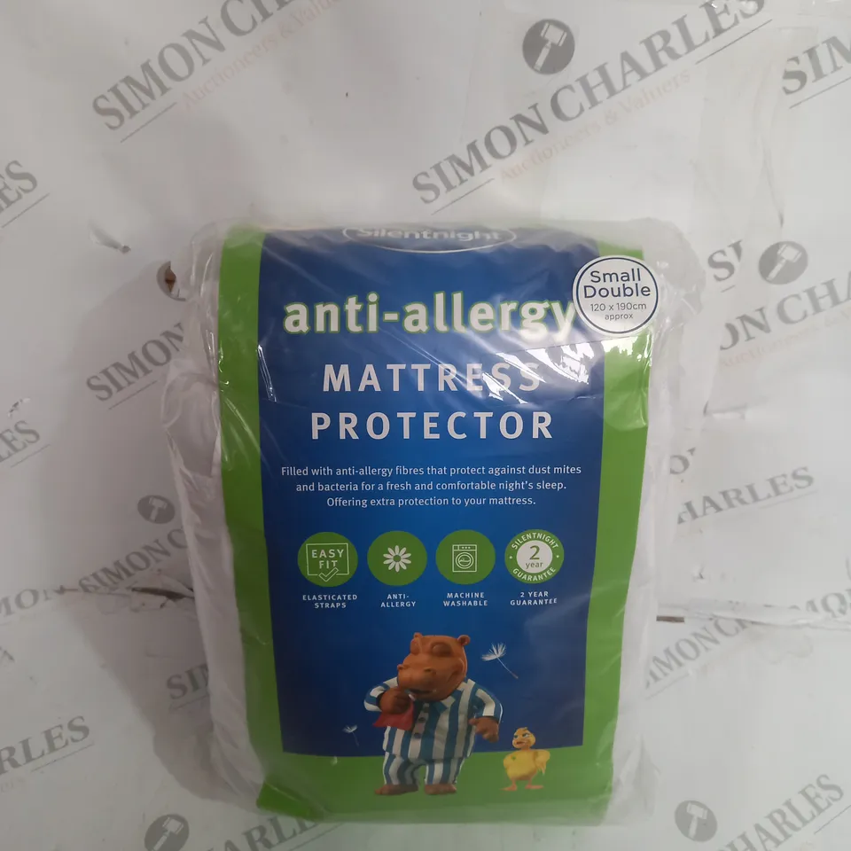 SILENT NIGHT ANTI ALLERGY MATTRESS PROTECTOR - SMALL DOUBLE 