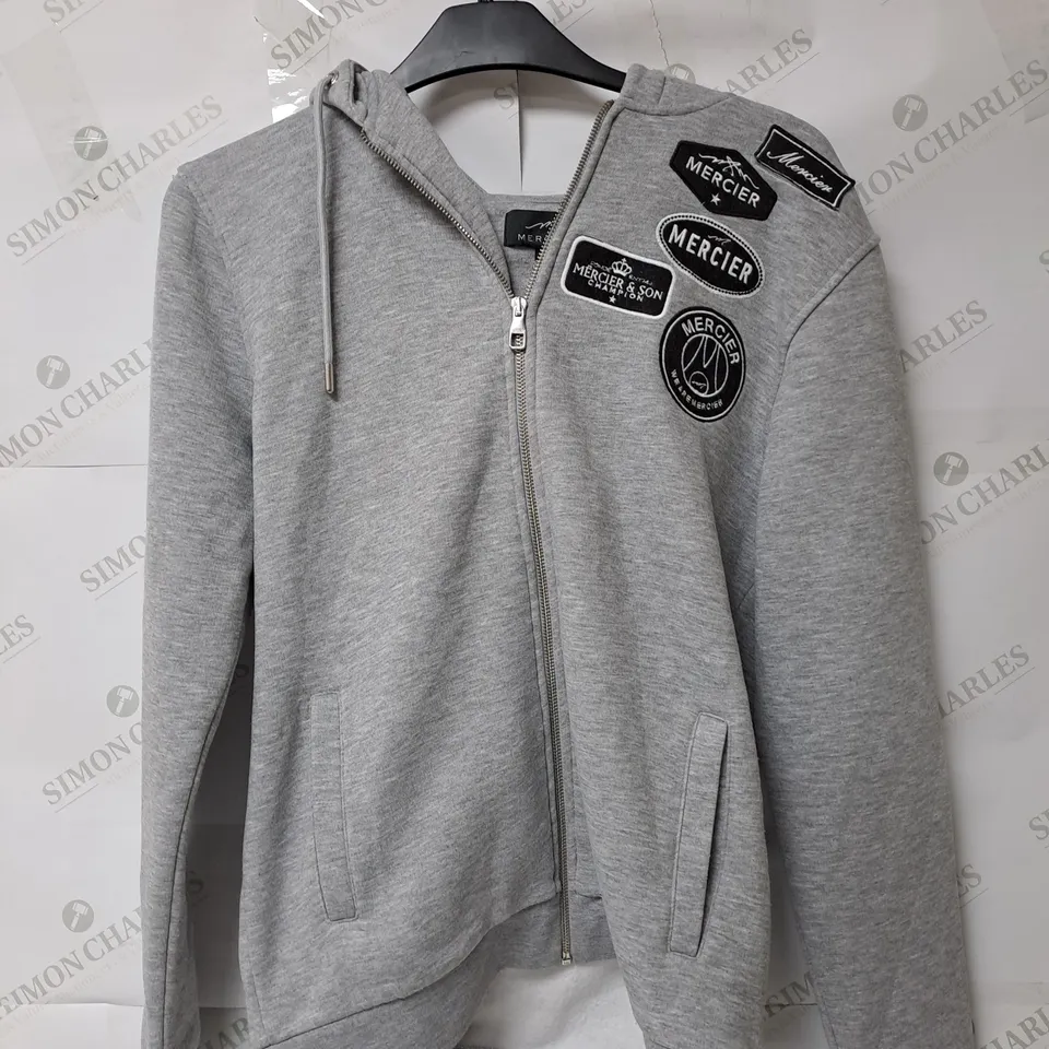 MERCIER GREY ZIP UP JACKET - M