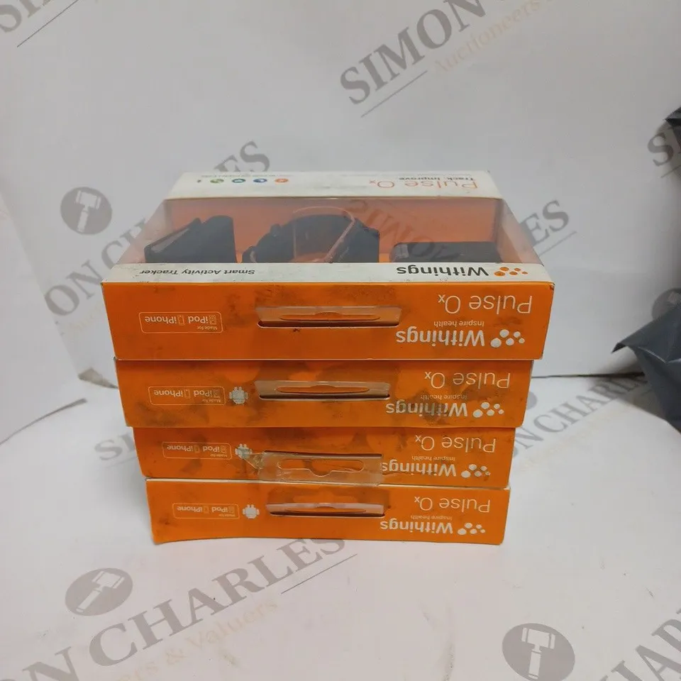 4 X BOXED WITHINGS PULSE OX SMART ACTIVITY TRACKERS 