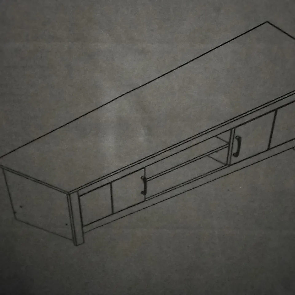 BOXED TALLADEGA TV STAND FOR TVS UP TO 55" BROWN