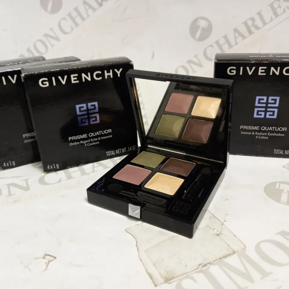 LOT OF 4 GIVENCHY PRISME QUATUOR EYESHADOW MINI PALETTES IN 7 TENTATION