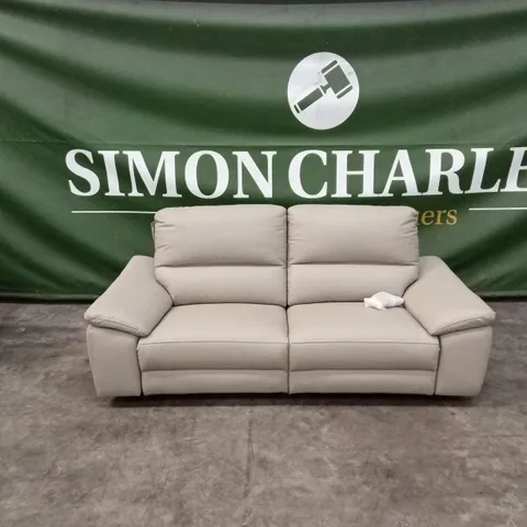 PAVILION 3 SEATER LEATHER/FAUX LEATHER POWER RECLINER SOFA