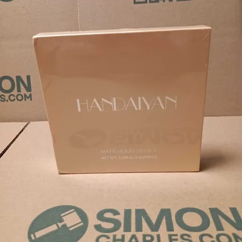 HANDAIYAN MATTE LIQUID LIPSTICK SET – 6 PIECES (BOXED) 