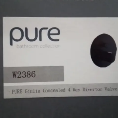 X6 BRAND NEW PURE GIULIA CONCEALED 4 WAY DIVERTER VALVES // BLACK W2386