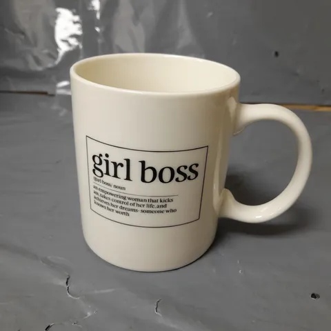 LOT OF 6 GIRL BOSS MUGS - WHITE