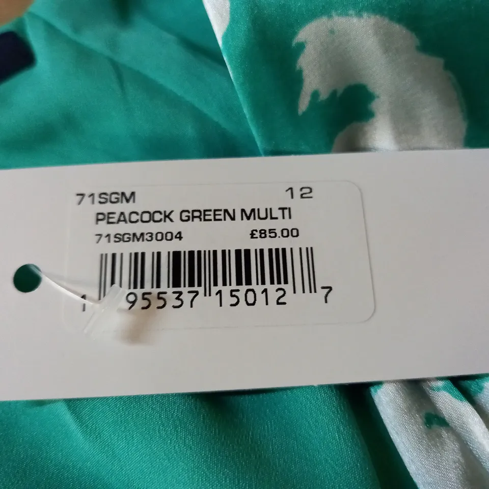 FRENCH CONNECTION GREEN DRESS - UK 12