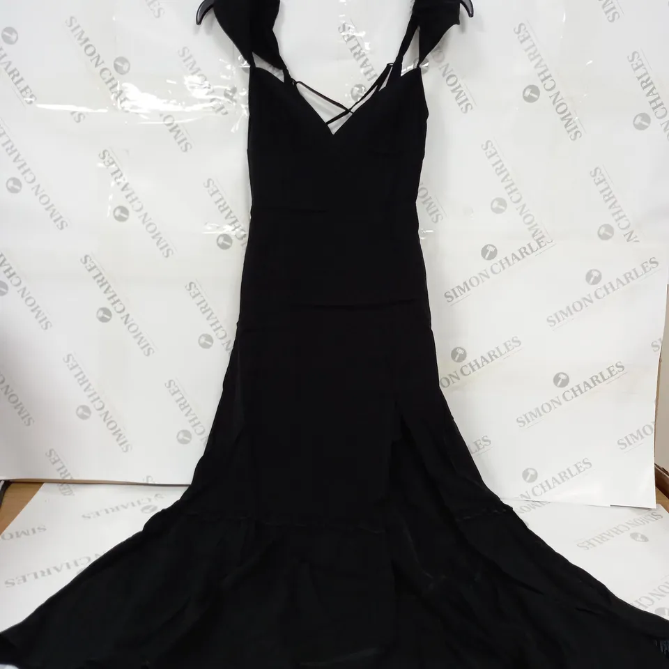 URBAN OUTFITTERS SIREN MIDI DRESS IN BLACK - XXS 