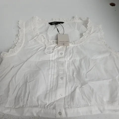 NOBODYS CHILD NIKKI BLOUSE IN WHITE - UK 12