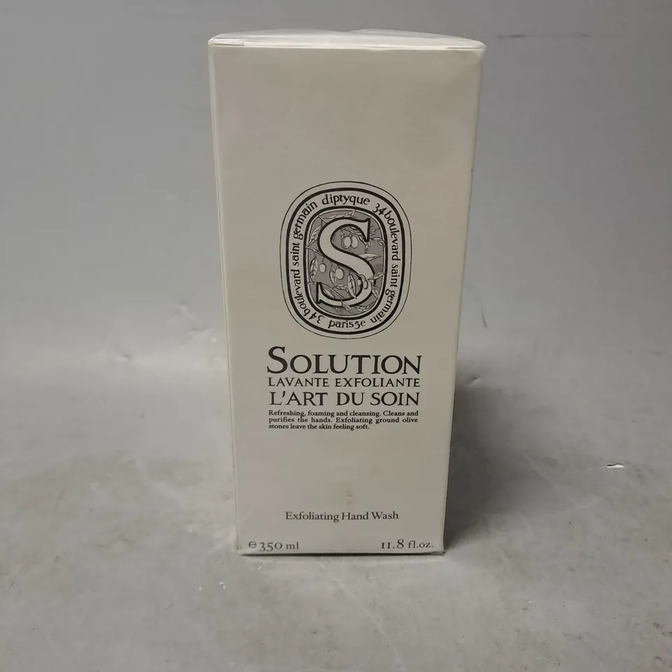 BOXED AND SEALED DIPTYQUE EXFOLIATING HAND WASH 350ML