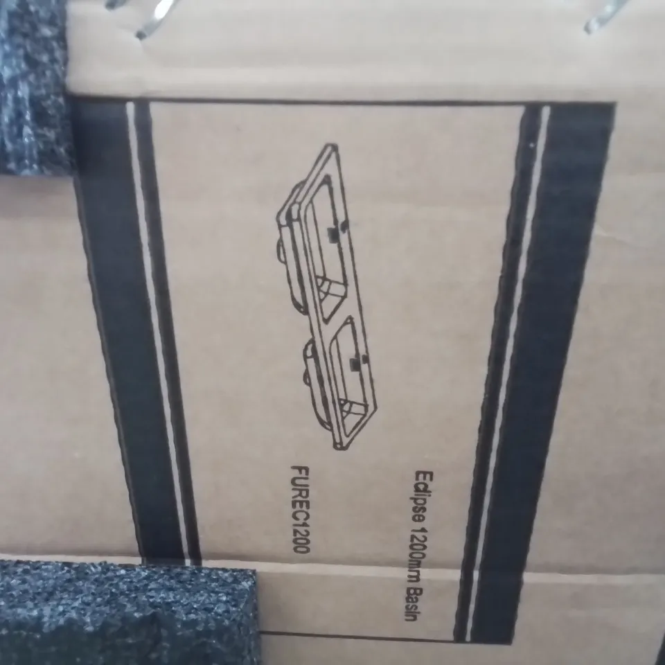 BOXED ECLIPSE MATT WHITE 1200MM FLOOR STANDING VANITY UNIT