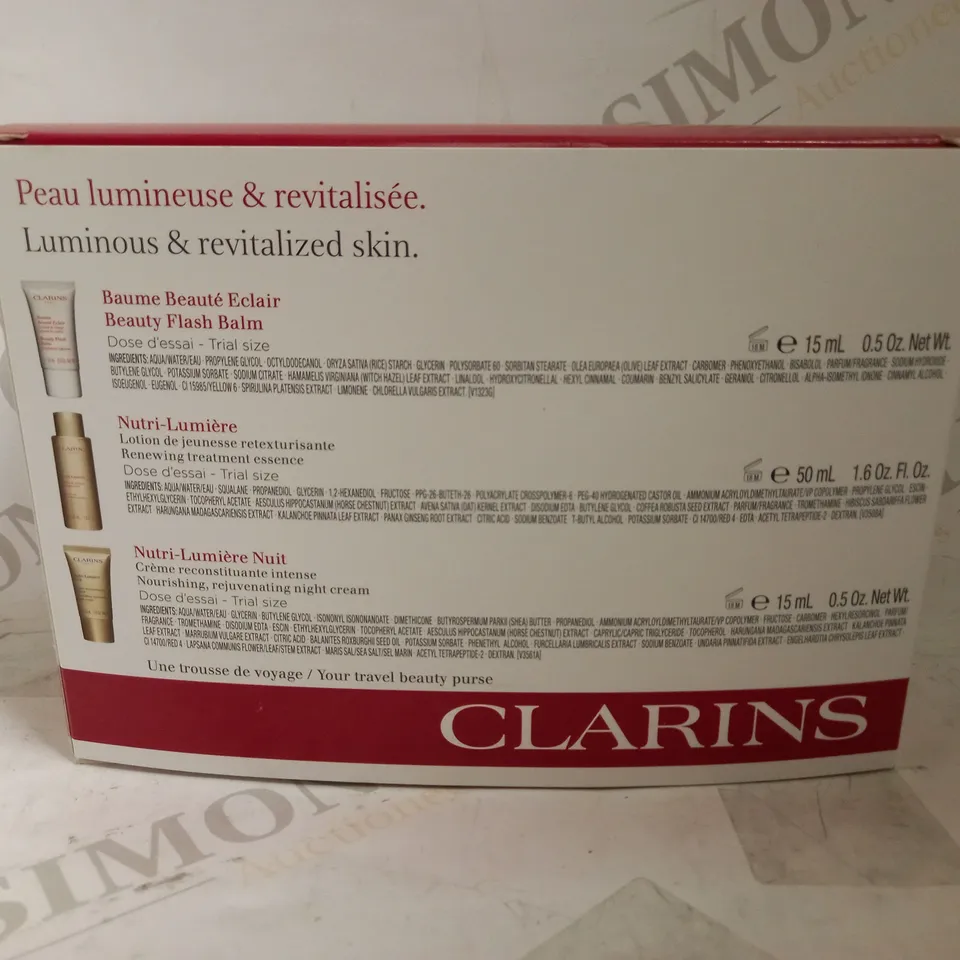 CLARINS RADIANCE & NUTRITION SKINCARE SET 