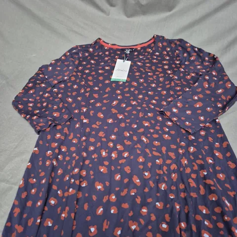 JOULES CASEY PRINT DRESS SIZE 14