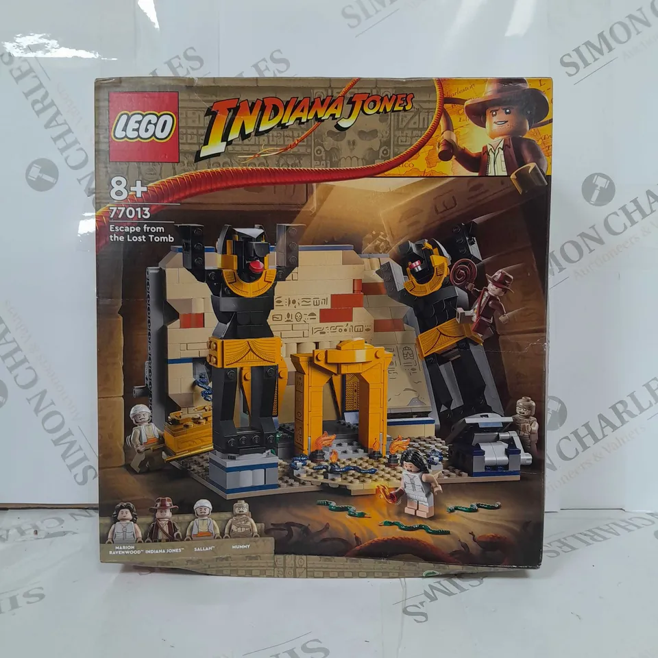 BOXED LEGO INDIANA JONES ESCAPE FROM THE LOST TOMB 77013