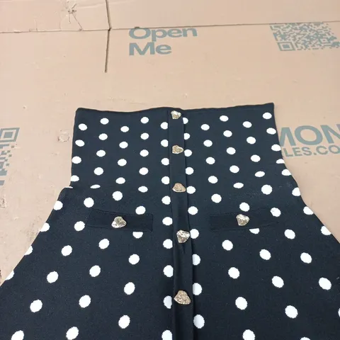 NEXT WOMEN’S NAVY POLKA DOT DRESS – SIZE M