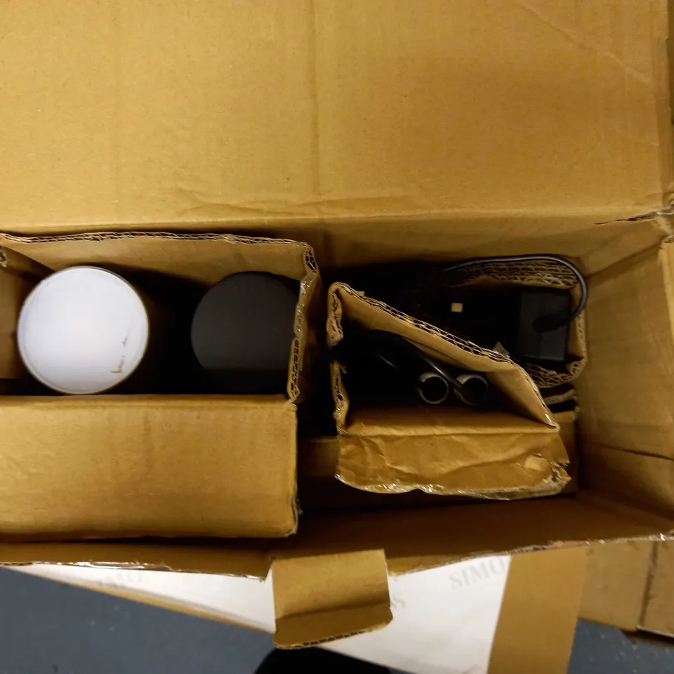 JOHN LEWIS SWIVEL LED UPLIGHTER FLOOR LAMP, BLACK/BRASS