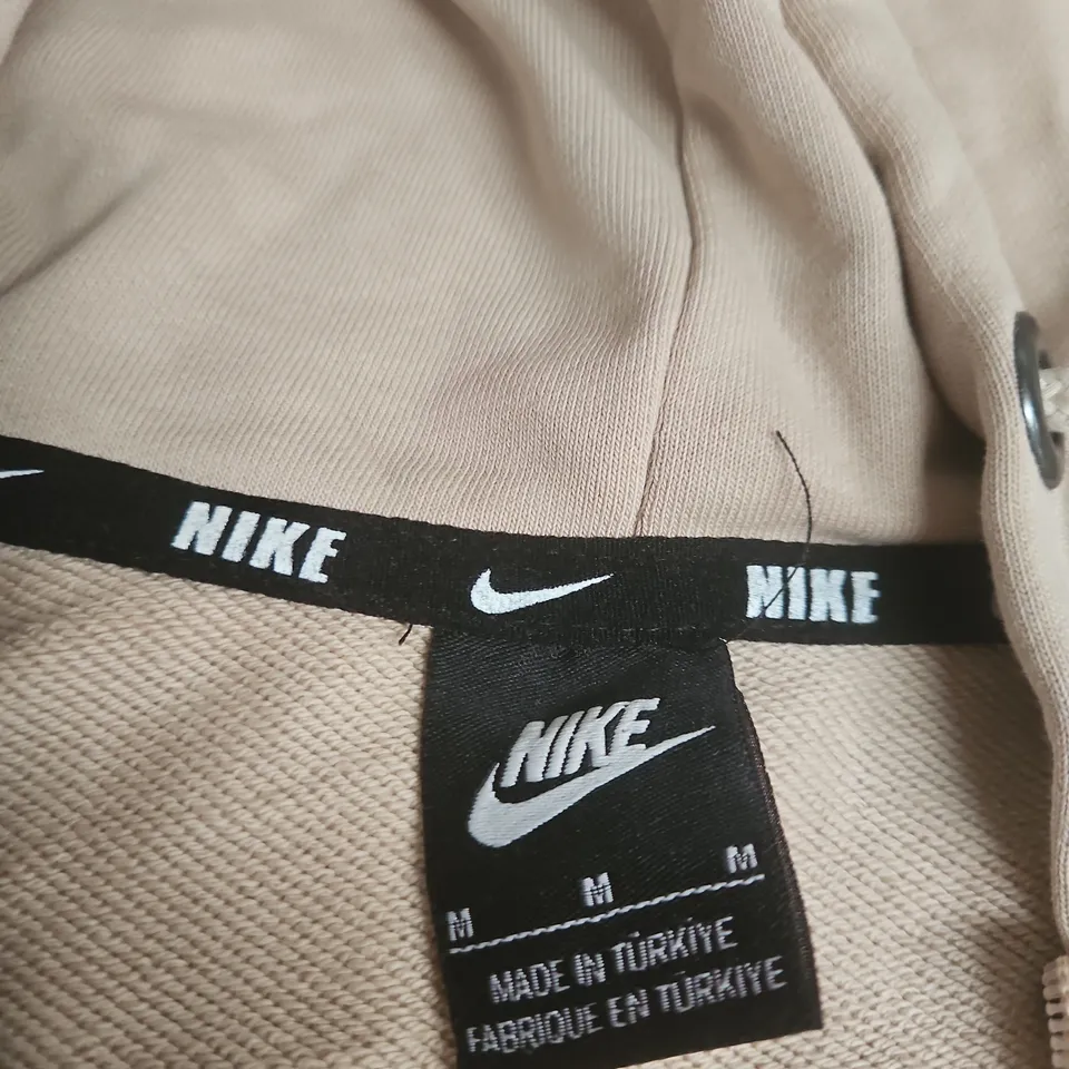 NIKE BEIGE ZIP-UP HOODIE JACKET – MEN'S UK M