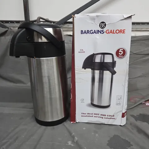BARGAINS GALORE 5L INSULATED AIR POT
