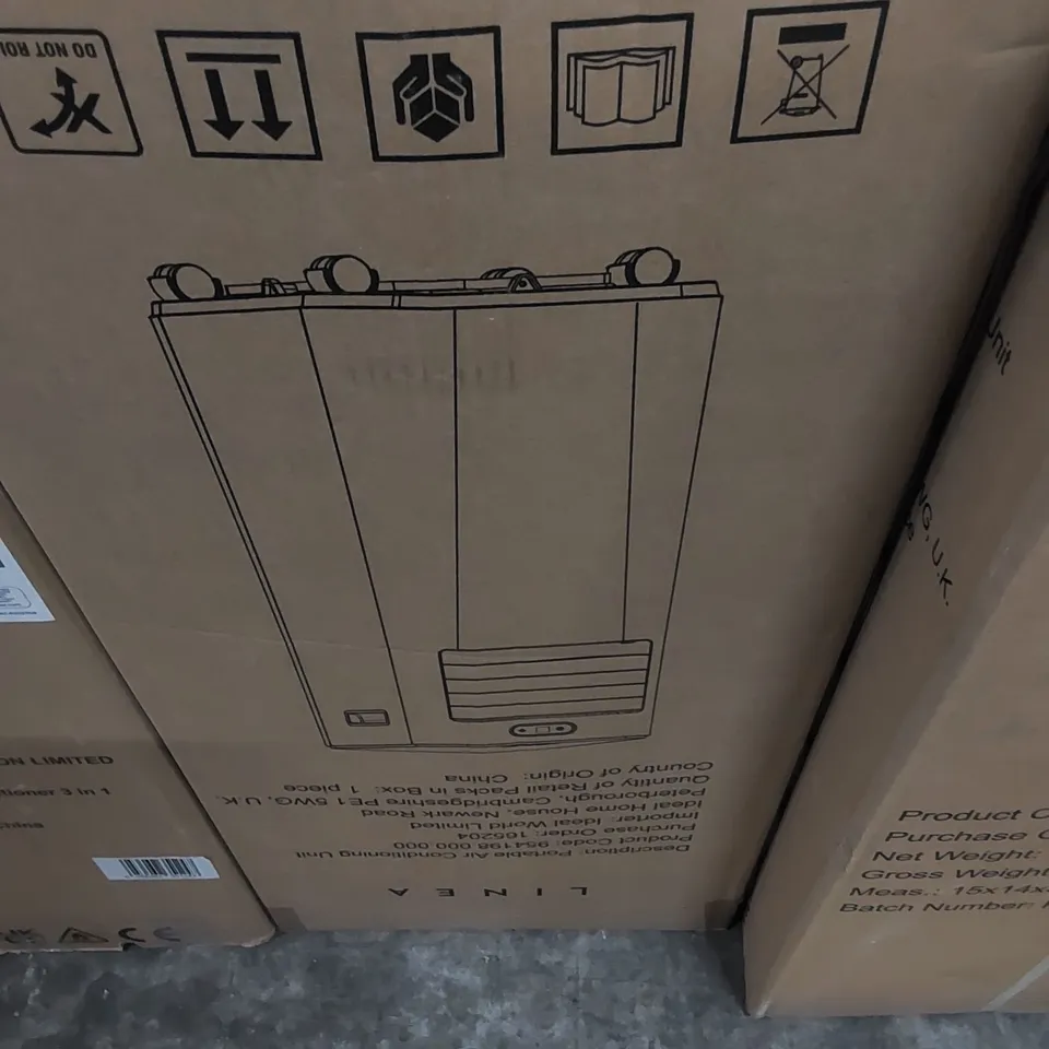 BOXED LINEA PORTABLE AIR CONDITIONING UNIT - COLLECTION ONLY