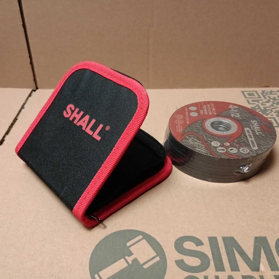 BOXED SHALL 25 PACK CUT OFF WHEELS WITH CARRY POUCH