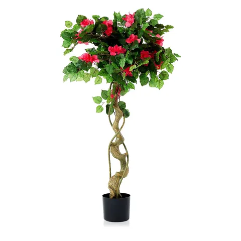 HOME2GARDEN INDOOR/OUTDOOR 120CM FAUX BOUGAINVILLEA TREE