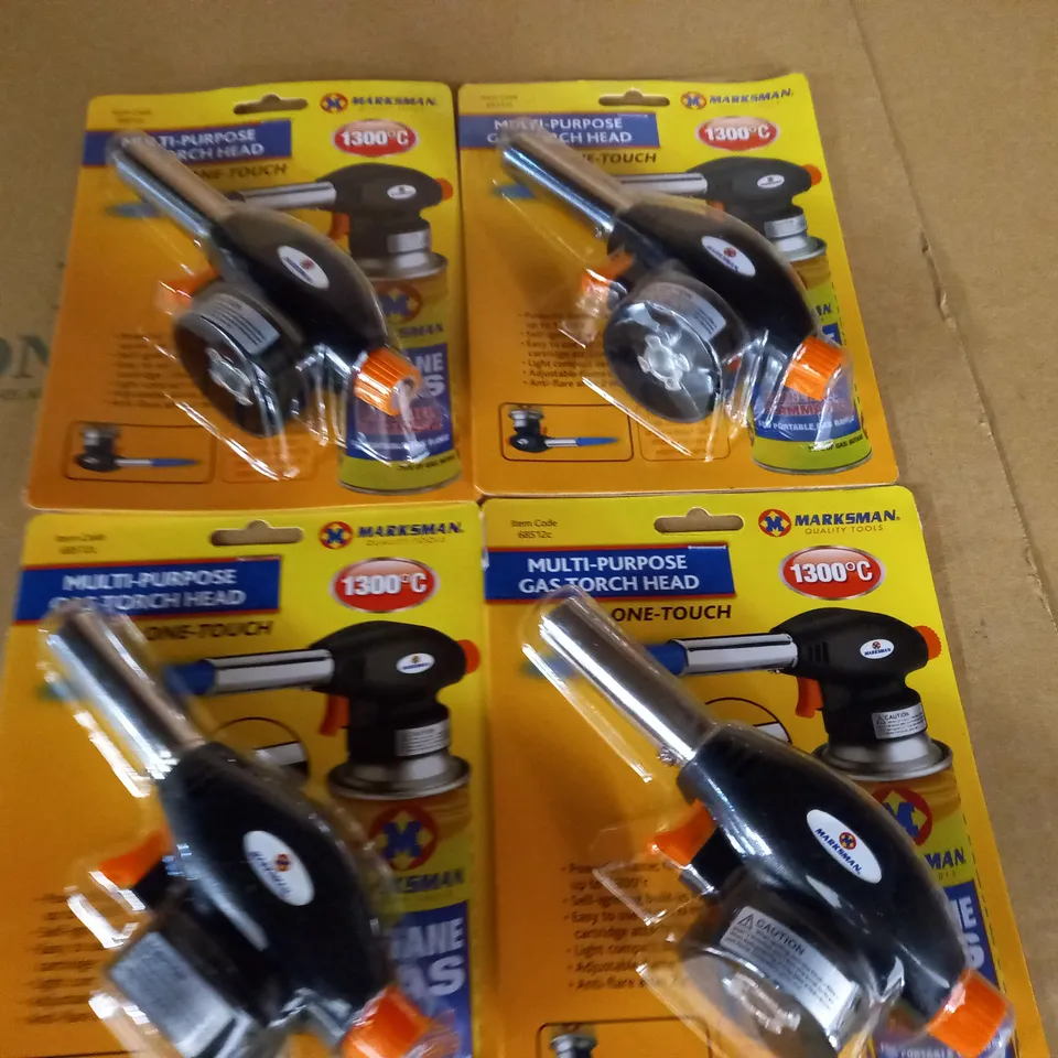 LOT OF 4 MARKSMAN MULTI-PURPOSE GAS TORCH HEADS
