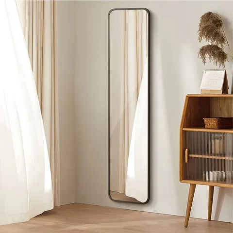 BOXED MODERN RECTANGULAR METAL FLOOR HOTEL DRESSING MIRROR