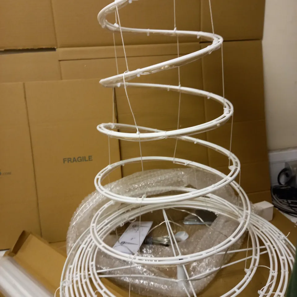 SANTAS BEST INDOOR/OUTDOOR RAINBOW SPIRAL LIGHTUP TREE