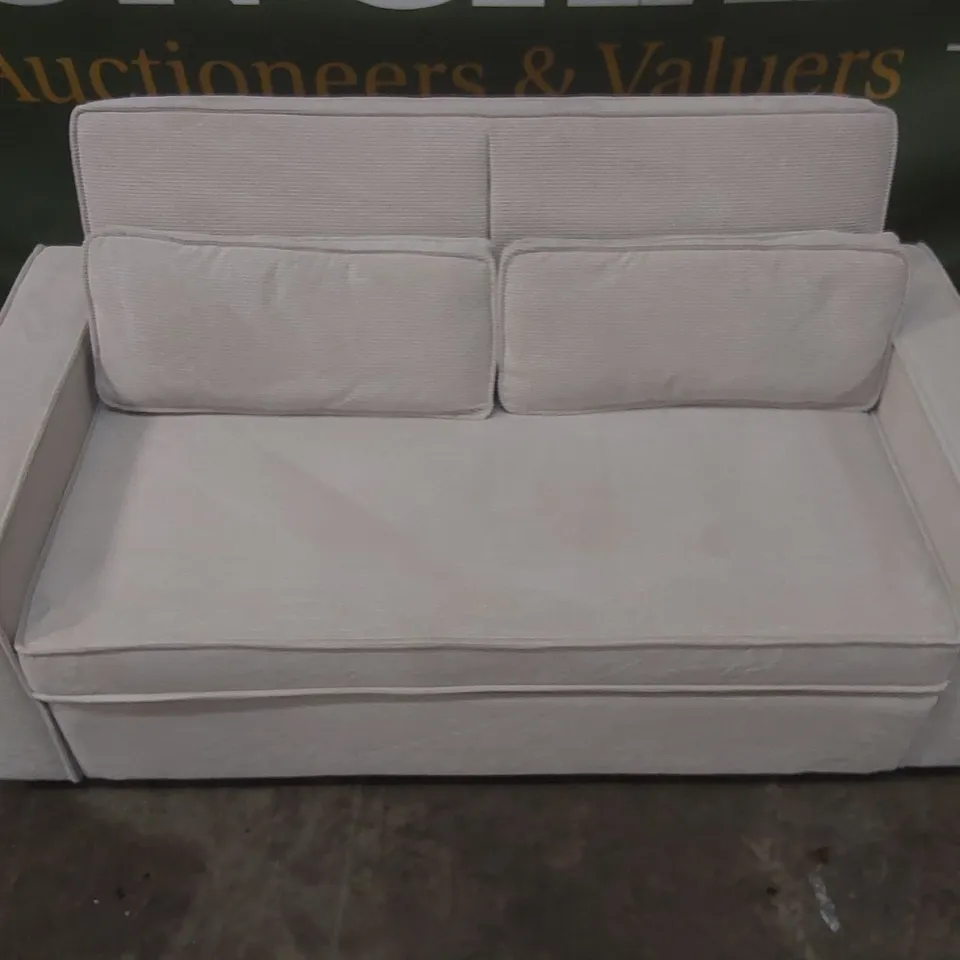 QUALITY DESIGNER SHIFLET 2 SEATER CORDUROY POLYESTER SOFA BED