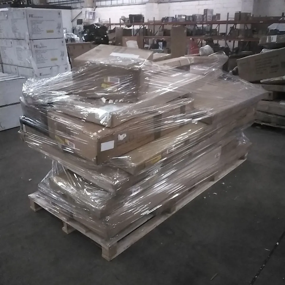 PALLET OF ASSORTED, INCOMPLETE FURNITURE PARTS AND PIECES 