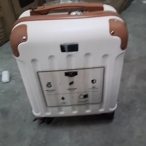 LUGG TRAVEL CABIN BAG CREAM&BROWN 