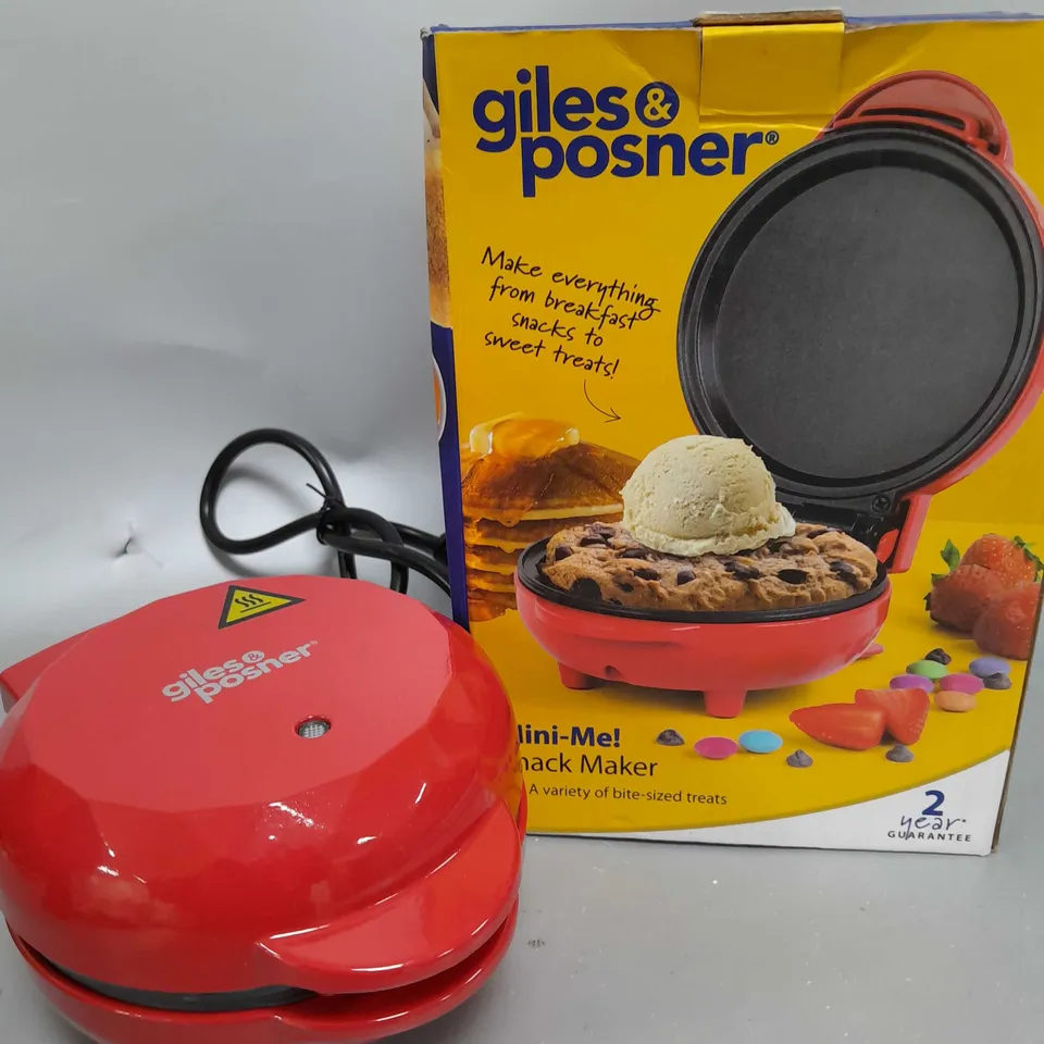 SNACK MAKER MINI COMPACT PANCAKE EGG TREAT MAKER & GRILL