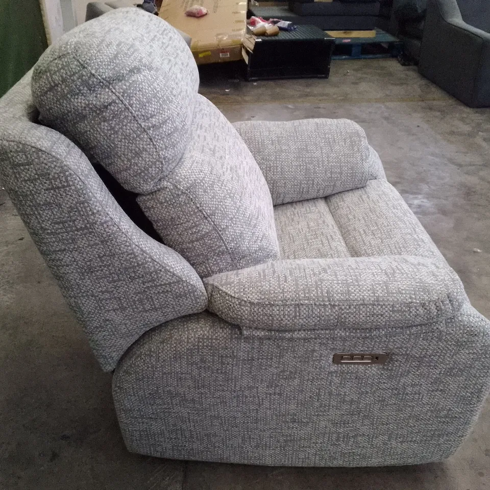 QUALITY DESIGNER G-PLAN KINGSBURY ELECTRIC RECLINER CHAIR - REMCO LIGHT GREY FABRIC 