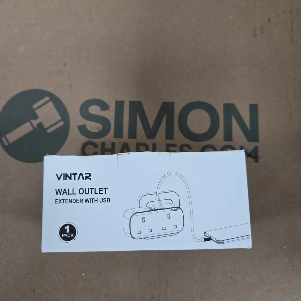 TOTE OF APPROXIMATELY 15 ASSORTED ITEMS TO INCLUDE: WALL OUTLET EXTENDER