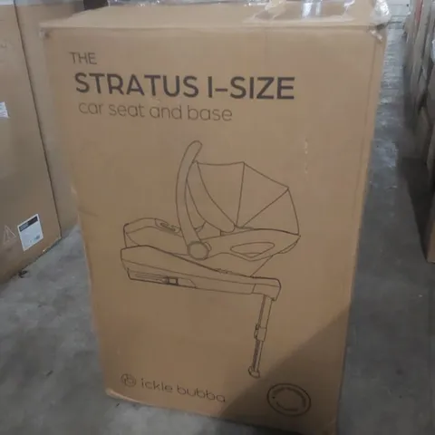 BOXED ICKLE BUBBA STRATUS I-SIZE CAR SEAT & BASE 