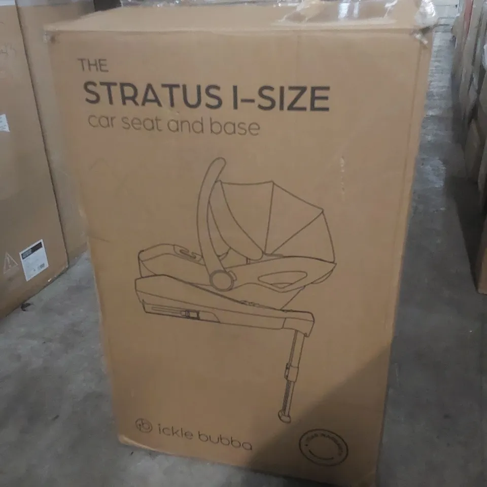 BOXED ICKLE BUBBA STRATUS I-SIZE CAR SEAT & BASE 