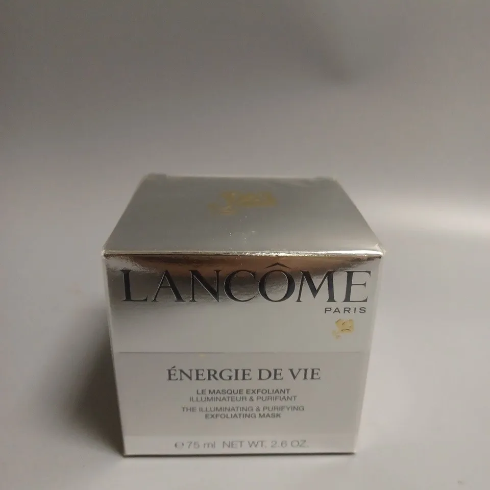 SEALED LANCOME ÉNERGIE DE VIE EXFOLIATING MASK 75 ML.
