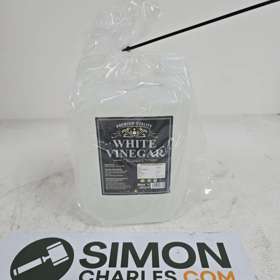 WHITE VINEGAR – 5 LITRE BOTTLE