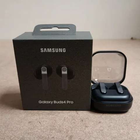 BOXED SAMSUNG GALAXY BUDS4 PRO WIRELESS EARBUDS WITH CHARGING CASE